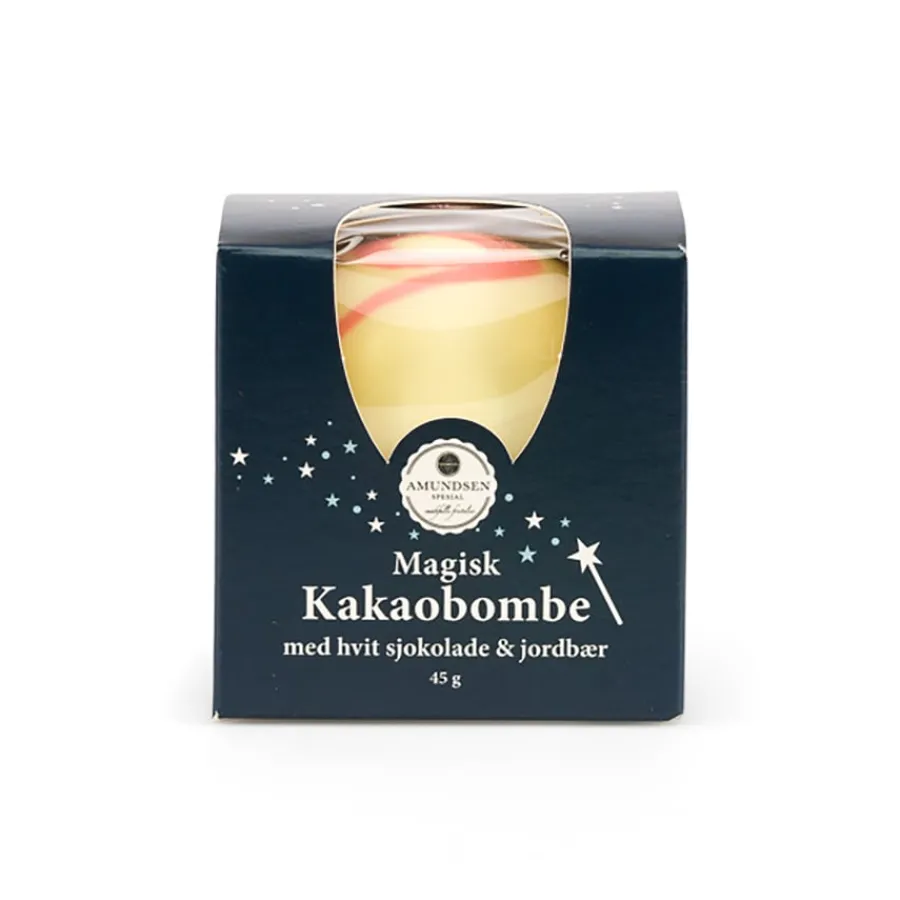 Mat>AMUNDSEN TRADING Amundsen Magisk Kakaobombe Hvit Sjokolade m/Jordbær