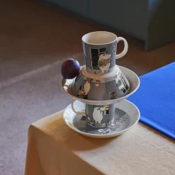 Asjetter>MOOMIN ARABIA Arabia Mummi Asjett 19cm Mummipappa Grå