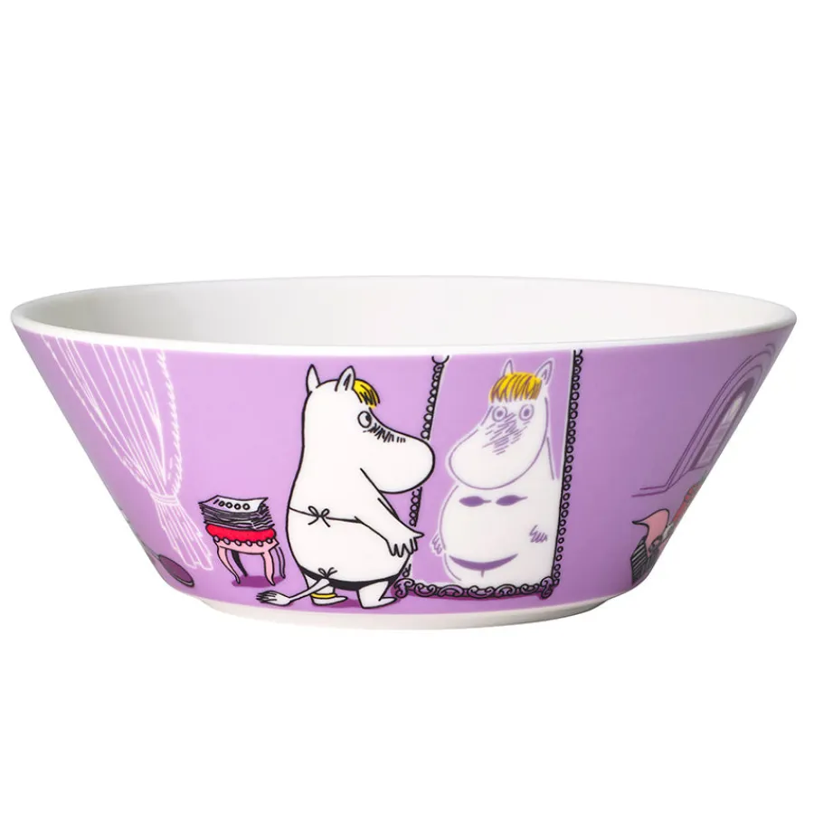 Skåler>MOOMIN ARABIA Arabia Mummi Bolle 15cm Snorkfrøken Lilla