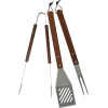 Serveringsbestikk|Redskaper>SEASONS BBQ Sett Børstet Stål + Trehåndtak