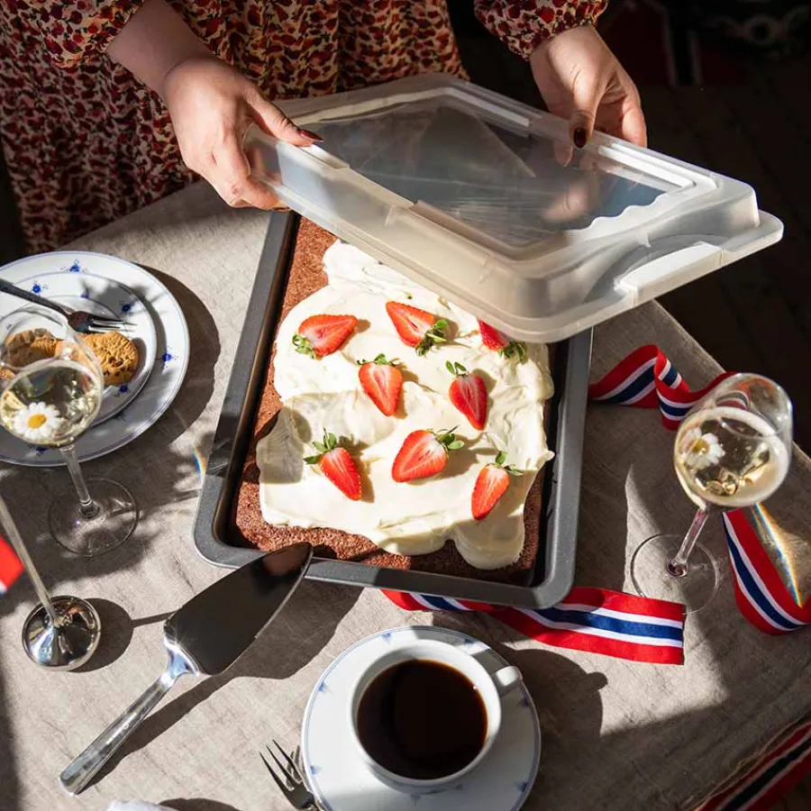 Bakeutstyr>CHRISTIANIA 1739 Bake Langpanne m/Lokk 42x29cm