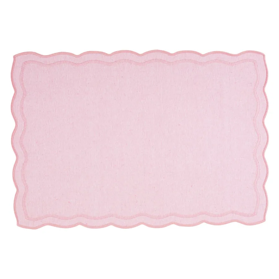 Tekstiler|Redskaper>CHRISTIANIA GLASMAGASIN Collection Dekkebrikke 48x33cm Rosa