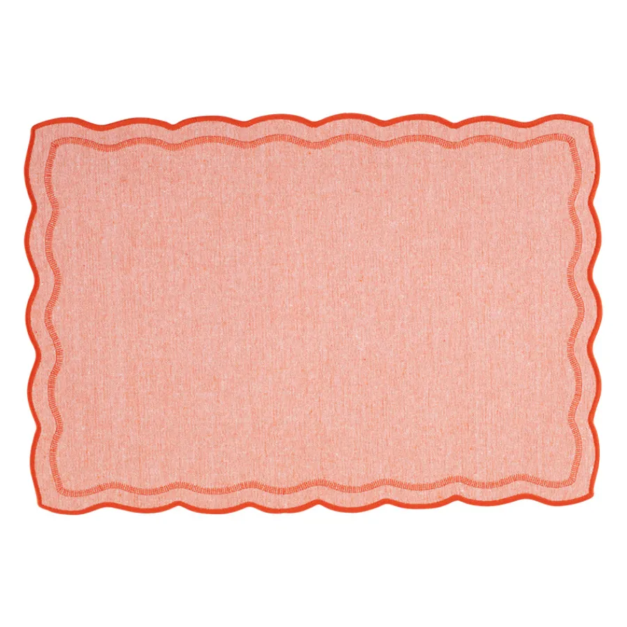 Tekstiler|Redskaper>CHRISTIANIA GLASMAGASIN Collection Dekkebrikke 48x33cm Oransje