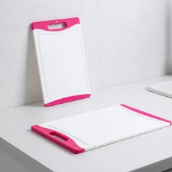 Skjærefjøler>CHRISTIANIA 1739 Kitchenline Skjærebrett Antibakteriell 2pk Rosa