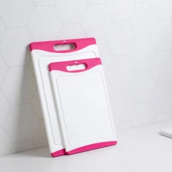 Skjærefjøler>CHRISTIANIA 1739 Kitchenline Skjærebrett Antibakteriell 2pk Rosa