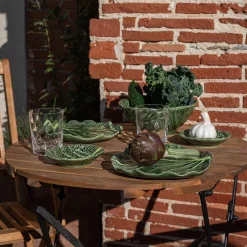Dype Tallerkener|Tallerkener>SEASONS Christiania 1739 Leaf Porselensfat 20,5cm
