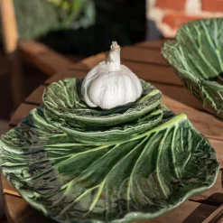 Dype Tallerkener|Tallerkener>SEASONS Christiania 1739 Leaf Porselensfat 20,5cm