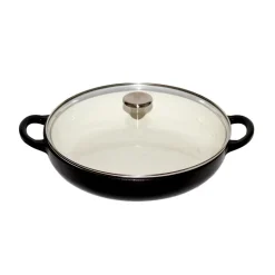 Støpejern>CHRISTIANIA 1739 Støpejernsgryte med Glasslokk 3,9L Sort