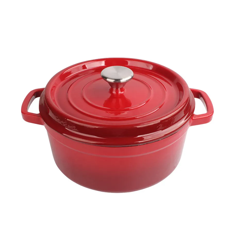 Støpejern>CHRISTIANIA 1739 Støpejernsgryte 3,4L Rød