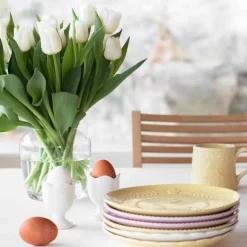Eggeglass>SEASONS Easter Collection Eggeglass 7cm 4pk Hvit