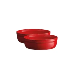 Bakeutstyr>EMILE HENRY Creme Brulee Form 2pk 13cm Rød