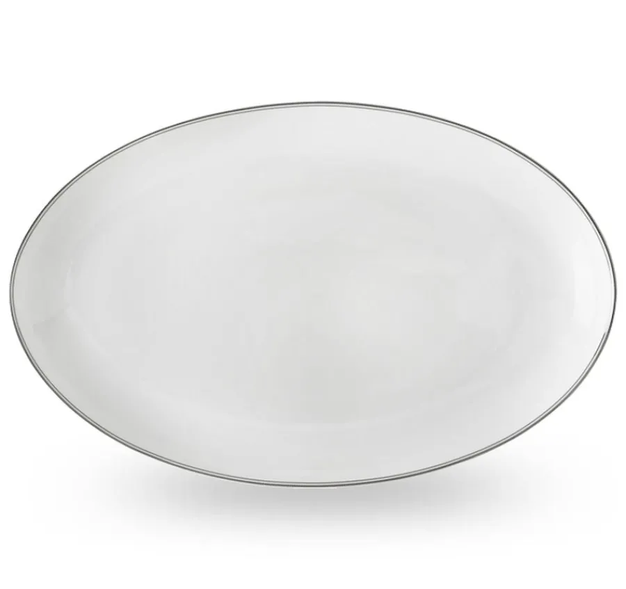 Fat>WIK & WALSØE FAT OVALT 39CM HVIT/