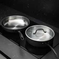 Stål>ASK Flint Traktørpanne m/Lokk 24cm 3,3L