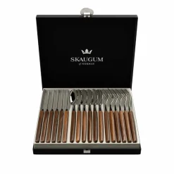 Bestikksett|Bestikkdeler>SKAUGUM BESTIKK GAVESETT 18 DELER TEAK