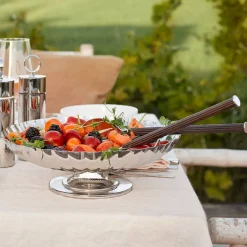 Bestikkdeler>GEORG JENSEN Bernadotte Salatbestikk Tre & Rustfritt Stål