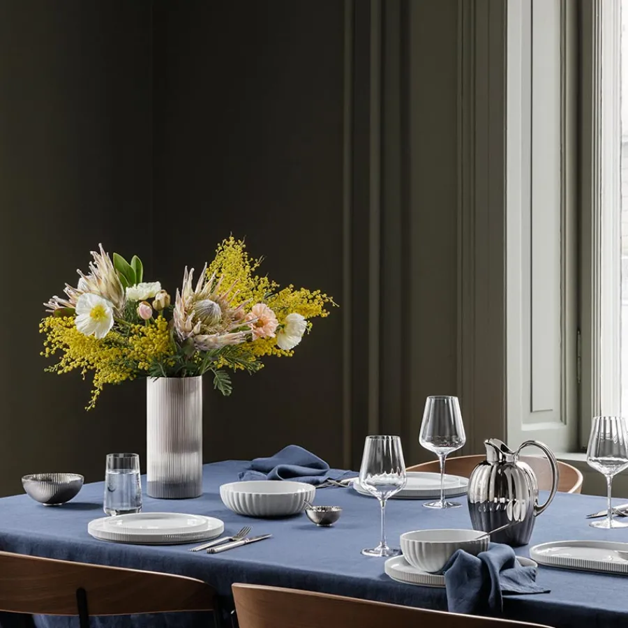 Tallerkener|Asjetter>GEORG JENSEN Bernadotte Tallerken 20cm Porselen