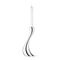 Dekor>GEORG JENSEN Cobra Lysestake 24cm blankt rustfritt stål