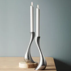 Dekor>GEORG JENSEN Cobra Lysestake 24cm 2pk