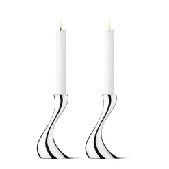 Dekor>GEORG JENSEN Home Cobra Lysestaker 2pk