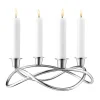 Dekor>GEORG JENSEN Season Lysestake 4 Lys Rustfritt Stål