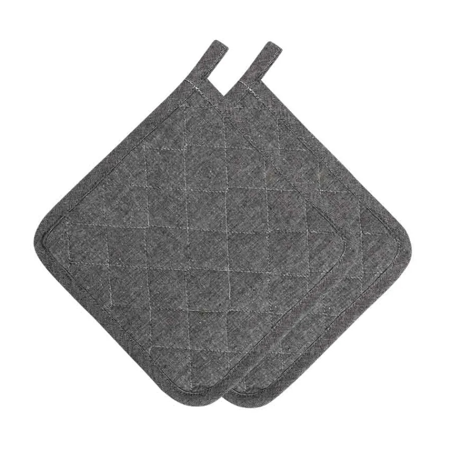 Tekstiler>CHRISTIANIA 1739 Gryteklut Sort 2pk 22x22cm Eco