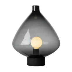 Bordlamper|Lamper Fra Hadeland Glassverk>HADELAND GLASSVERK Arkiv Bordlampe 4218 Røkgrå