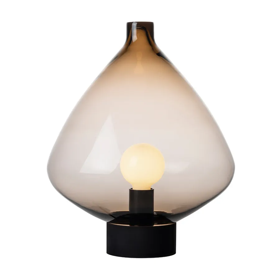 Bordlamper|Lamper Fra Hadeland Glassverk>HADELAND GLASSVERK Arkiv Bordlampe 4218 Kakao