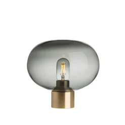 Bordlamper|Lamper Fra Hadeland Glassverk>HADELAND GLASSVERK Arkiv Bordlampe 4169 Røkgrå Liten