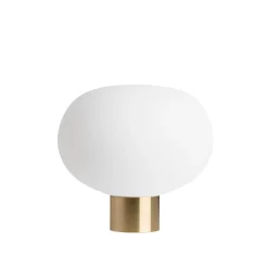 Bordlamper|Lamper Fra Hadeland Glassverk>HADELAND GLASSVERK Arkiv Bordlampe 4169 Hvit Matt Liten