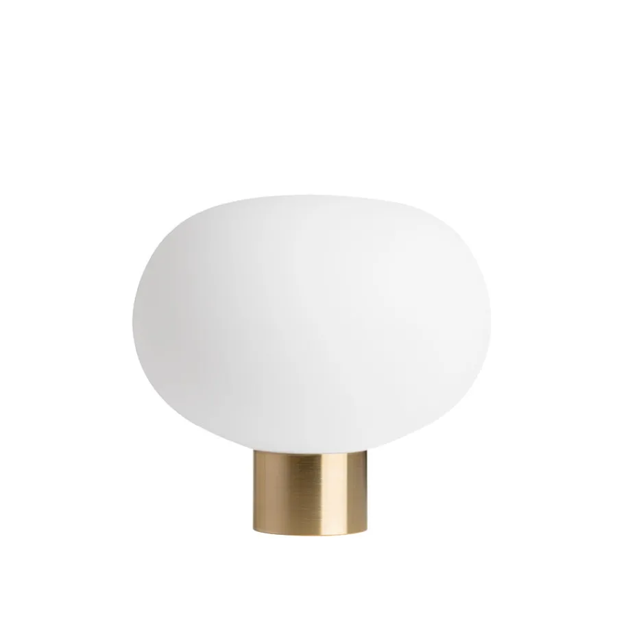 Bordlamper|Lamper Fra Hadeland Glassverk>HADELAND GLASSVERK Arkiv Bordlampe 4169 Hvit Matt Liten