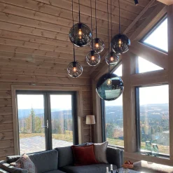 Anbefalte Kombinasjoner|Taklamper>HADELAND GLASSVERK Arkiv Taklampe Vinternatt 4014 7stk