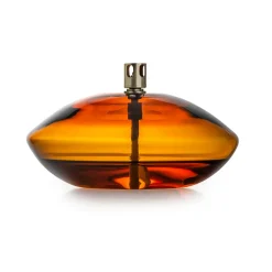 Lys>HADELAND GLASSVERK Aurora Oljelampe Amber