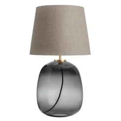 Bordlamper|Lamper Fra Hadeland Glassverk>HADELAND GLASSVERK Austra Bordlampe Røkgrå