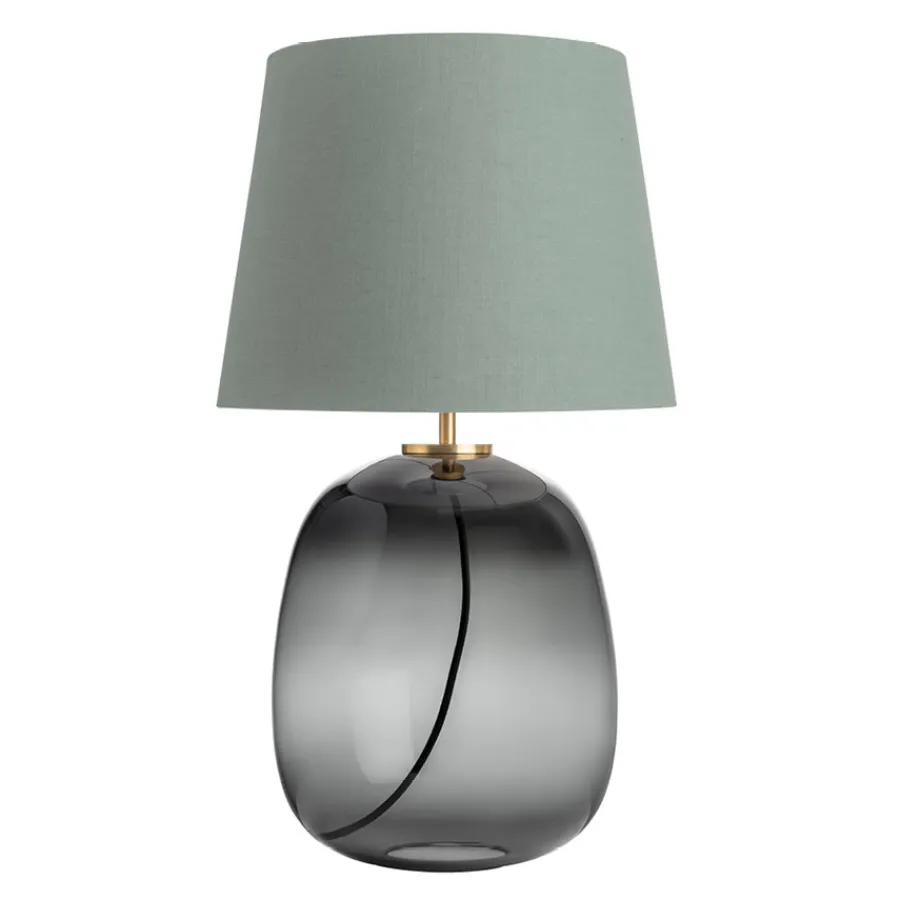 Bordlamper|Lamper Fra Hadeland Glassverk>HADELAND GLASSVERK Austra Bordlampe Røkgrå