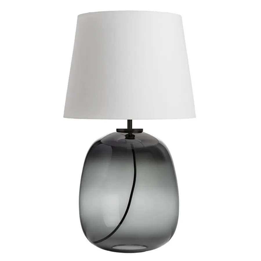 Bordlamper|Lamper Fra Hadeland Glassverk>HADELAND GLASSVERK Austra Bordlampe Røkgrå