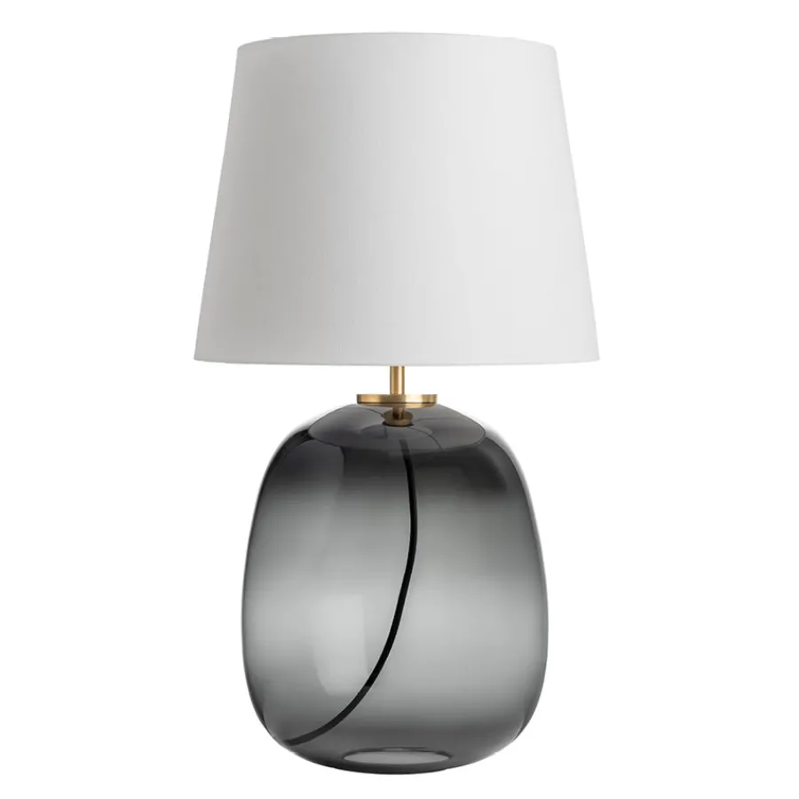 Bordlamper|Lamper Fra Hadeland Glassverk>HADELAND GLASSVERK Austra Bordlampe Røkgrå