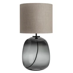 Bordlamper|Lamper Fra Hadeland Glassverk>HADELAND GLASSVERK Austra Bordlampe Røkgrå