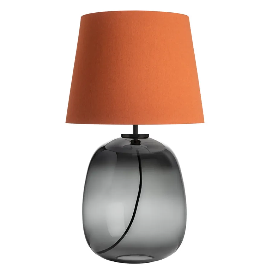 Bordlamper|Lamper Fra Hadeland Glassverk>HADELAND GLASSVERK Austra Bordlampe Røkgrå