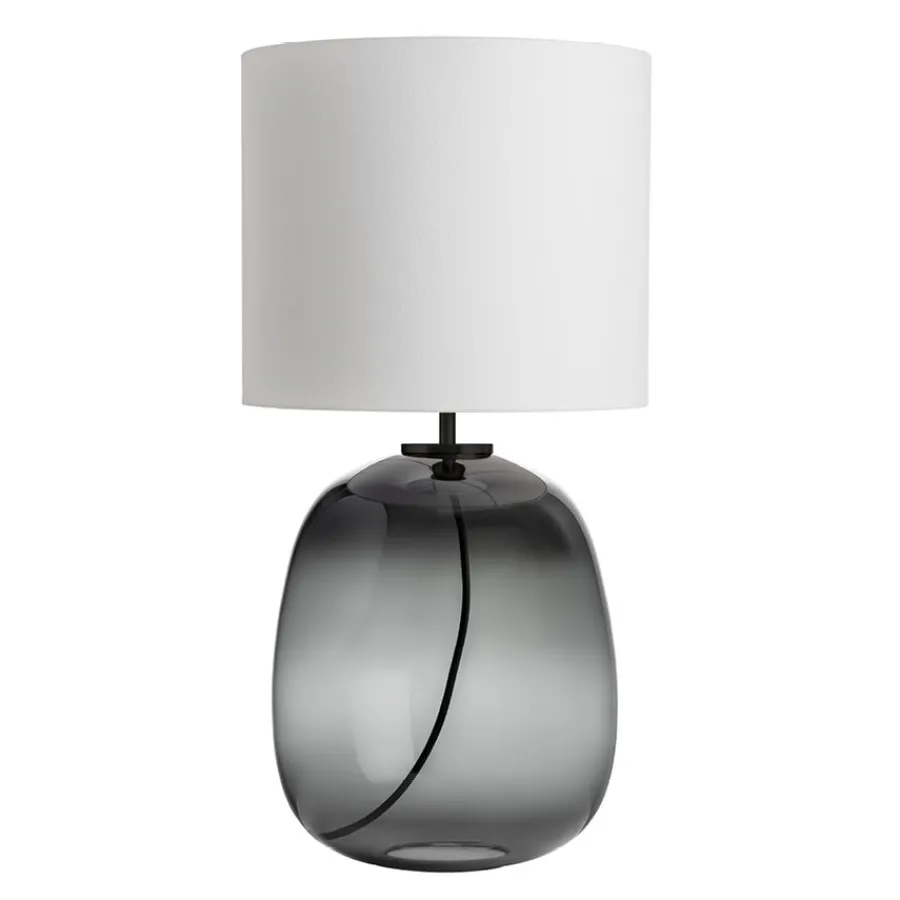 Bordlamper|Lamper Fra Hadeland Glassverk>HADELAND GLASSVERK Austra Bordlampe Røkgrå