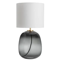 Bordlamper|Lamper Fra Hadeland Glassverk>HADELAND GLASSVERK Austra Bordlampe Røkgrå