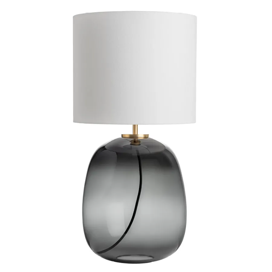 Bordlamper|Lamper Fra Hadeland Glassverk>HADELAND GLASSVERK Austra Bordlampe Røkgrå