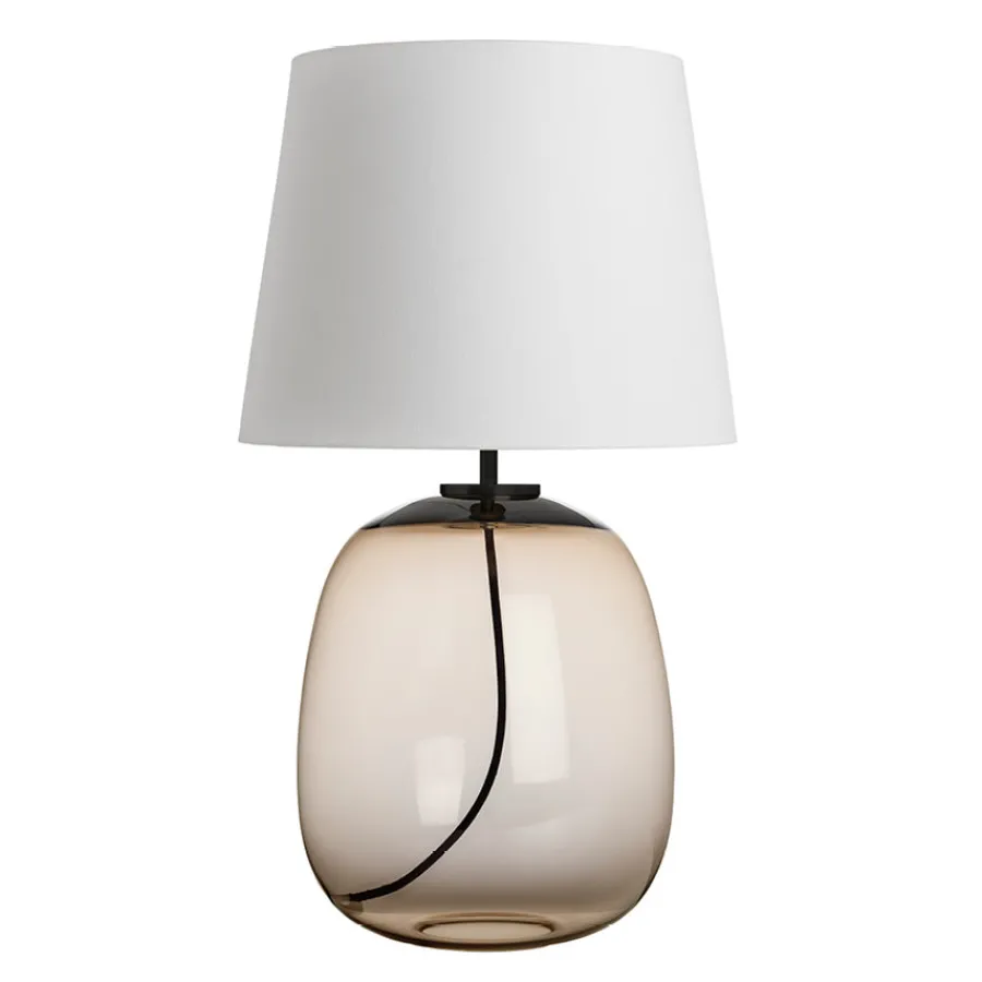 Bordlamper|Lamper Fra Hadeland Glassverk>HADELAND GLASSVERK Austra Bordlampe Kakao