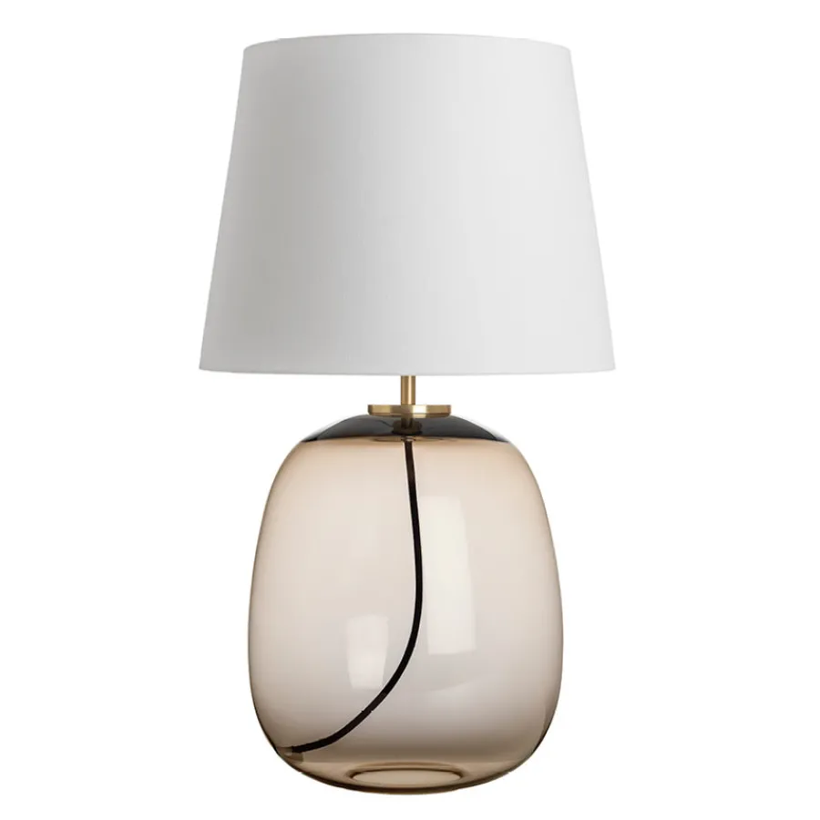 Bordlamper|Lamper Fra Hadeland Glassverk>HADELAND GLASSVERK Austra Bordlampe Kakao