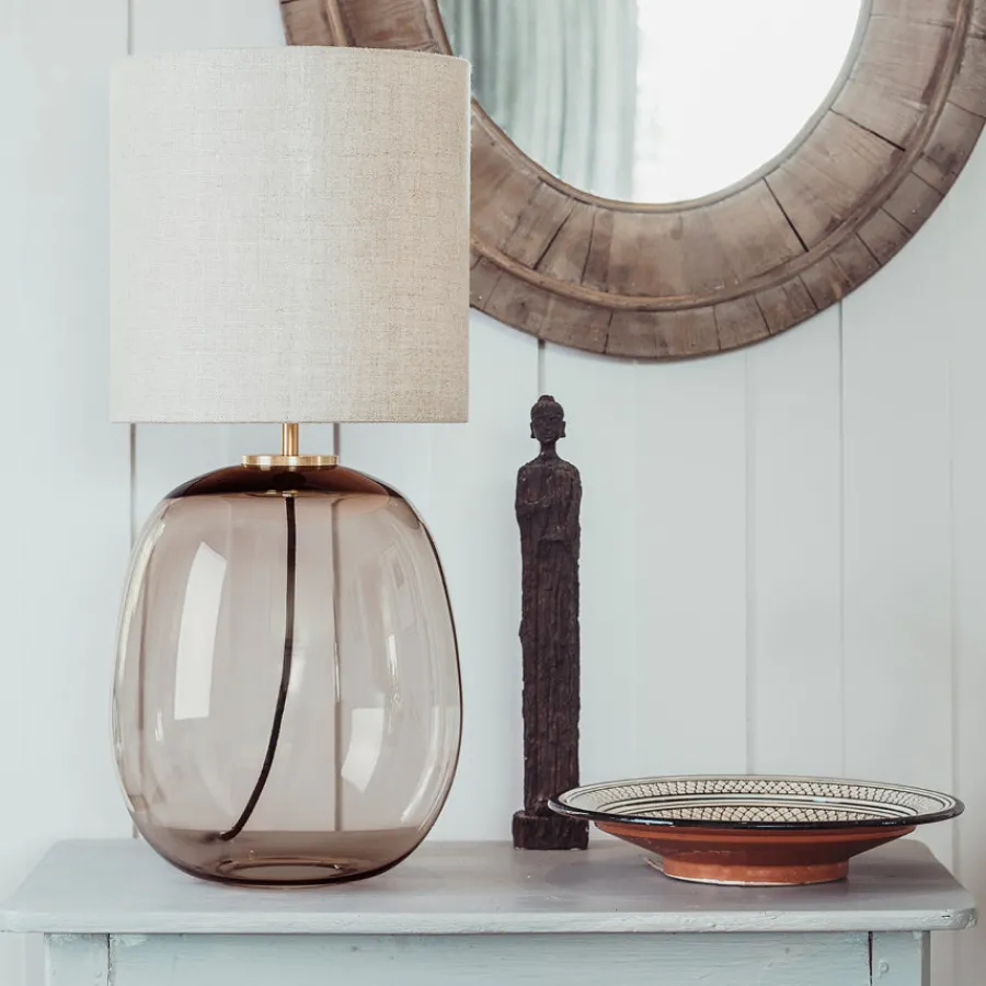 Bordlamper|Lamper Fra Hadeland Glassverk>HADELAND GLASSVERK Austra Bordlampe Kakao