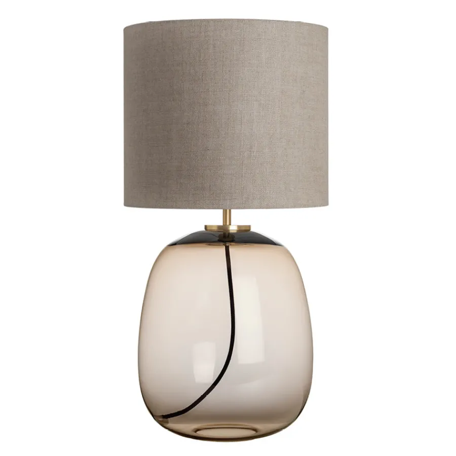 Bordlamper|Lamper Fra Hadeland Glassverk>HADELAND GLASSVERK Austra Bordlampe Kakao