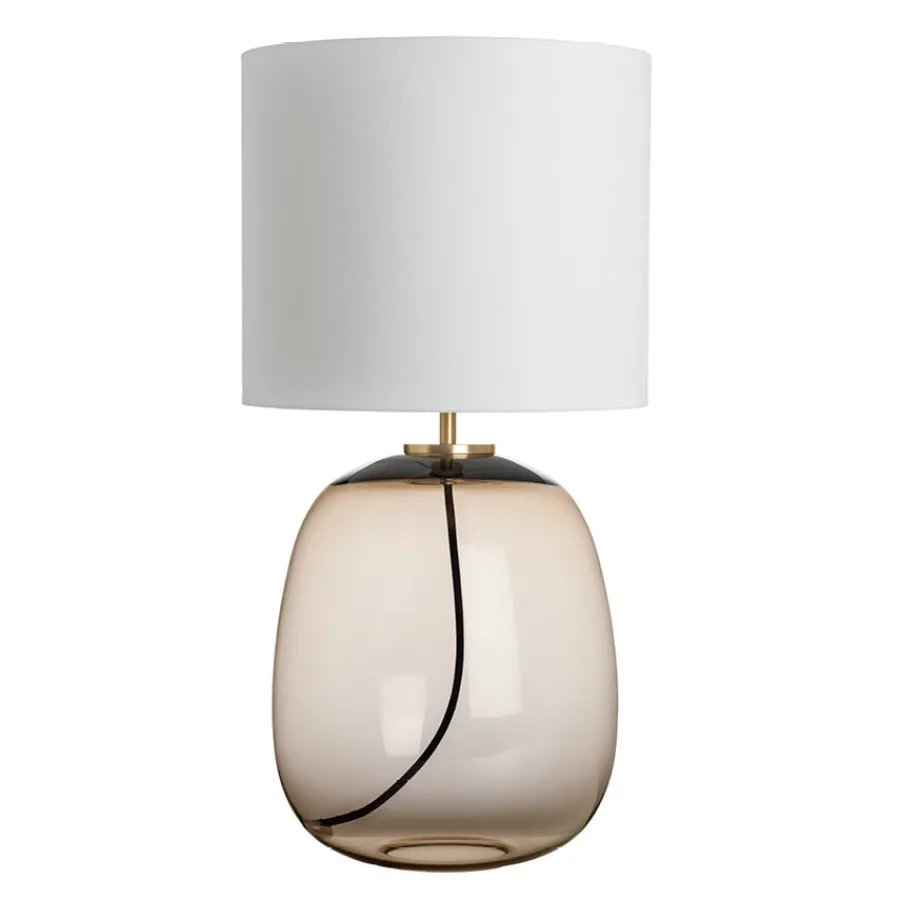 Bordlamper|Lamper Fra Hadeland Glassverk>HADELAND GLASSVERK Austra Bordlampe Kakao