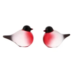 Dekor>HADELAND GLASSVERK Dompap Glassfigur 6 cm 2-pk