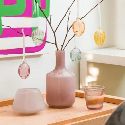 Lys>HADELAND GLASSVERK Dugg Lyslykt 8,5cm Rosa