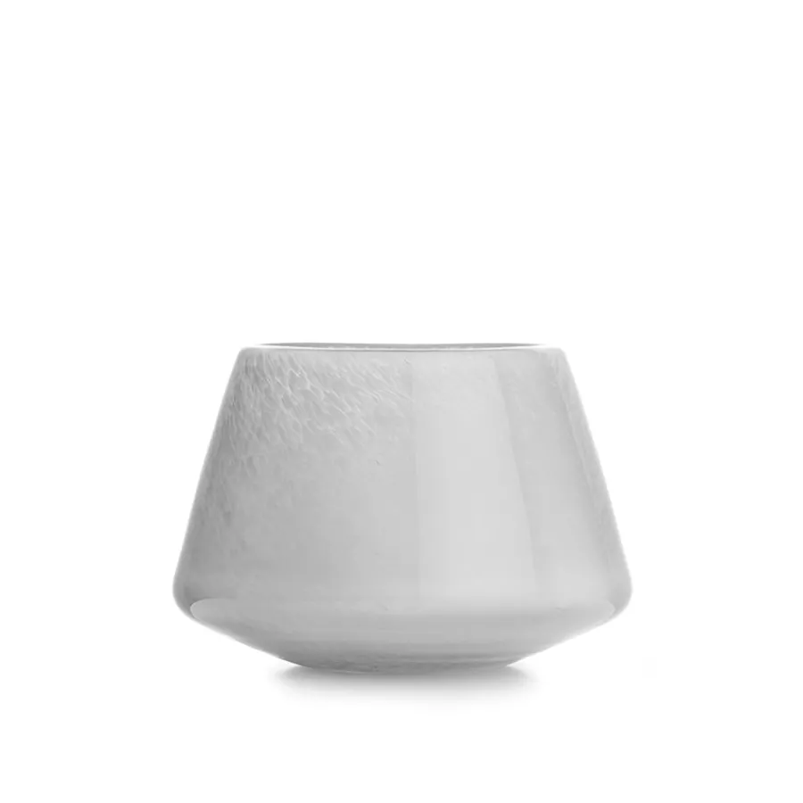 Dekor|Vaser>HADELAND GLASSVERK Dugg Lyslykt 8,5cm Grå