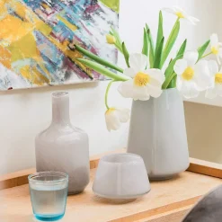 Dekor|Vaser>HADELAND GLASSVERK Dugg Vase 20cm Grå